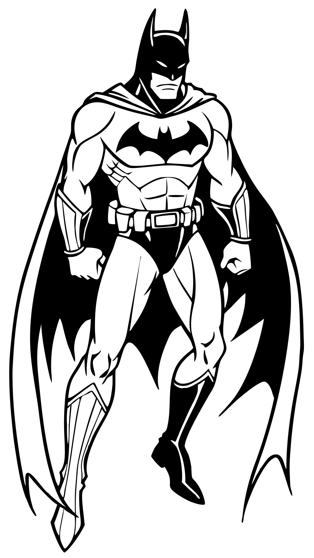 pages à colorier de bat man